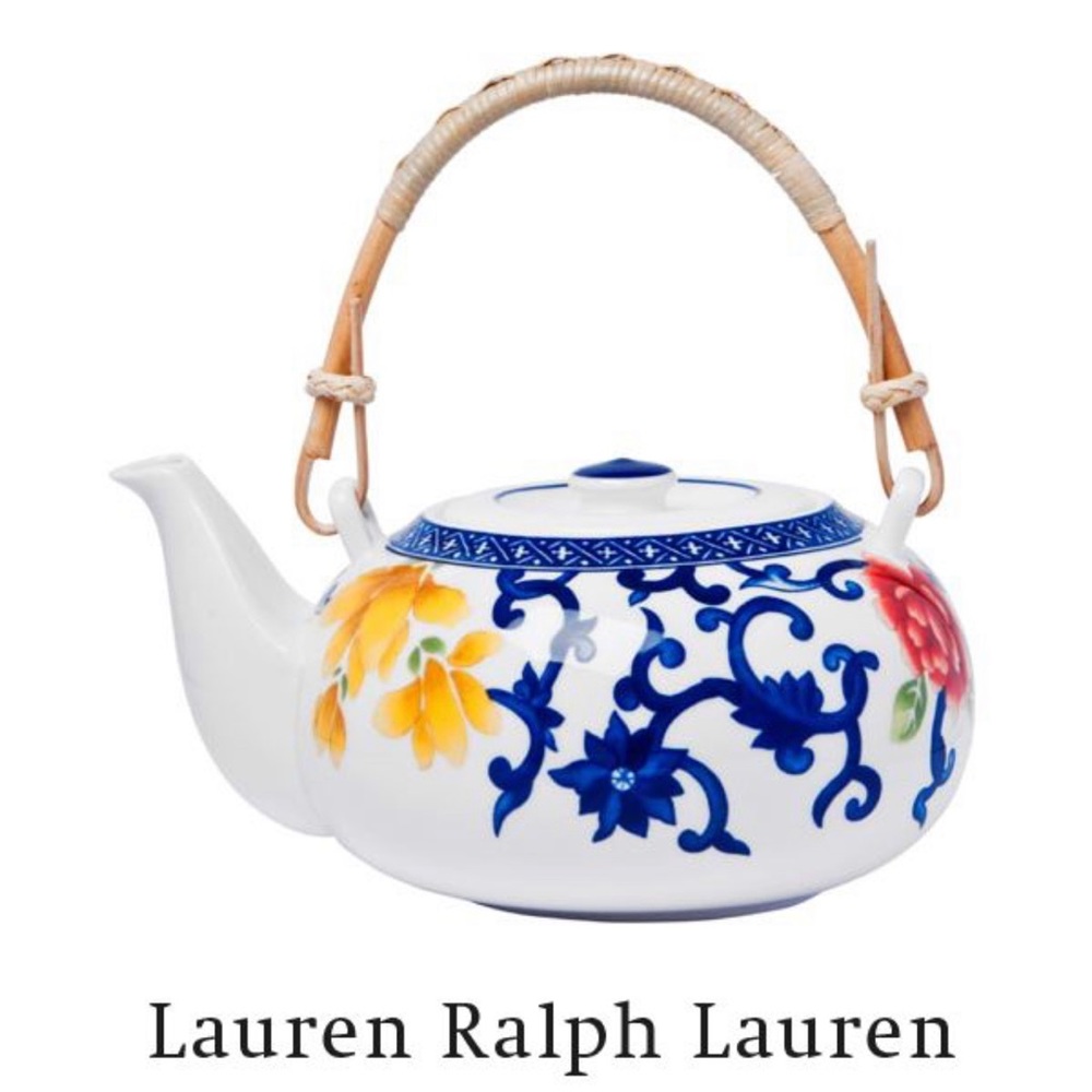Wood Handle Teapot & Lid